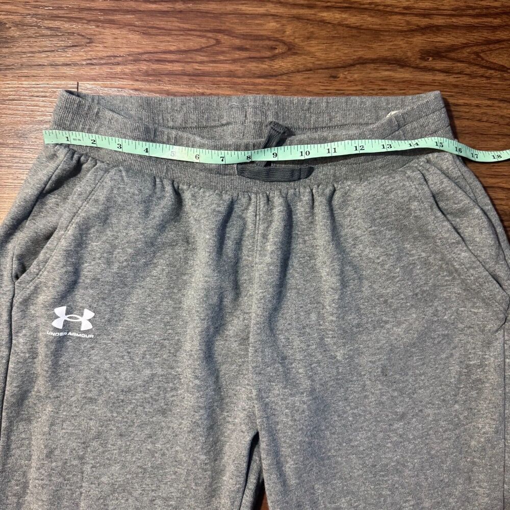 Under Armour Women's Rival Fleece Joggers Loose Fit Heathered Gray Size Large - Picture 3 of 10